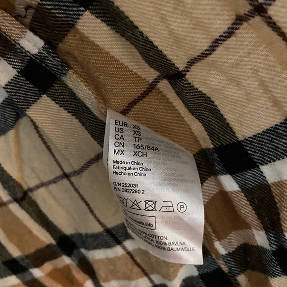 H&M Men’s Flannel XS - Picture 4 of 4